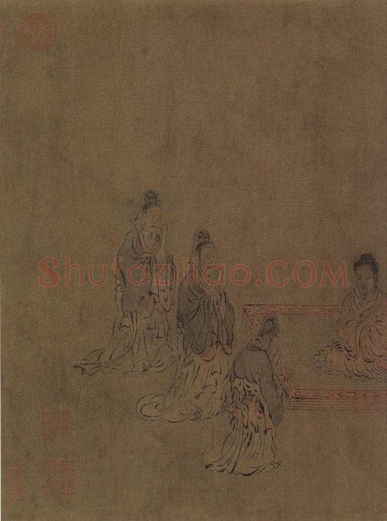 宋朝 马和之 《闵予小子之什图》 书画作品
