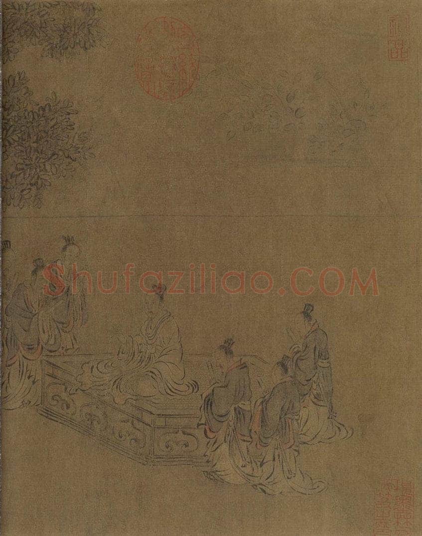 宋朝 马和之 《闵予小子之什图》 书画作品