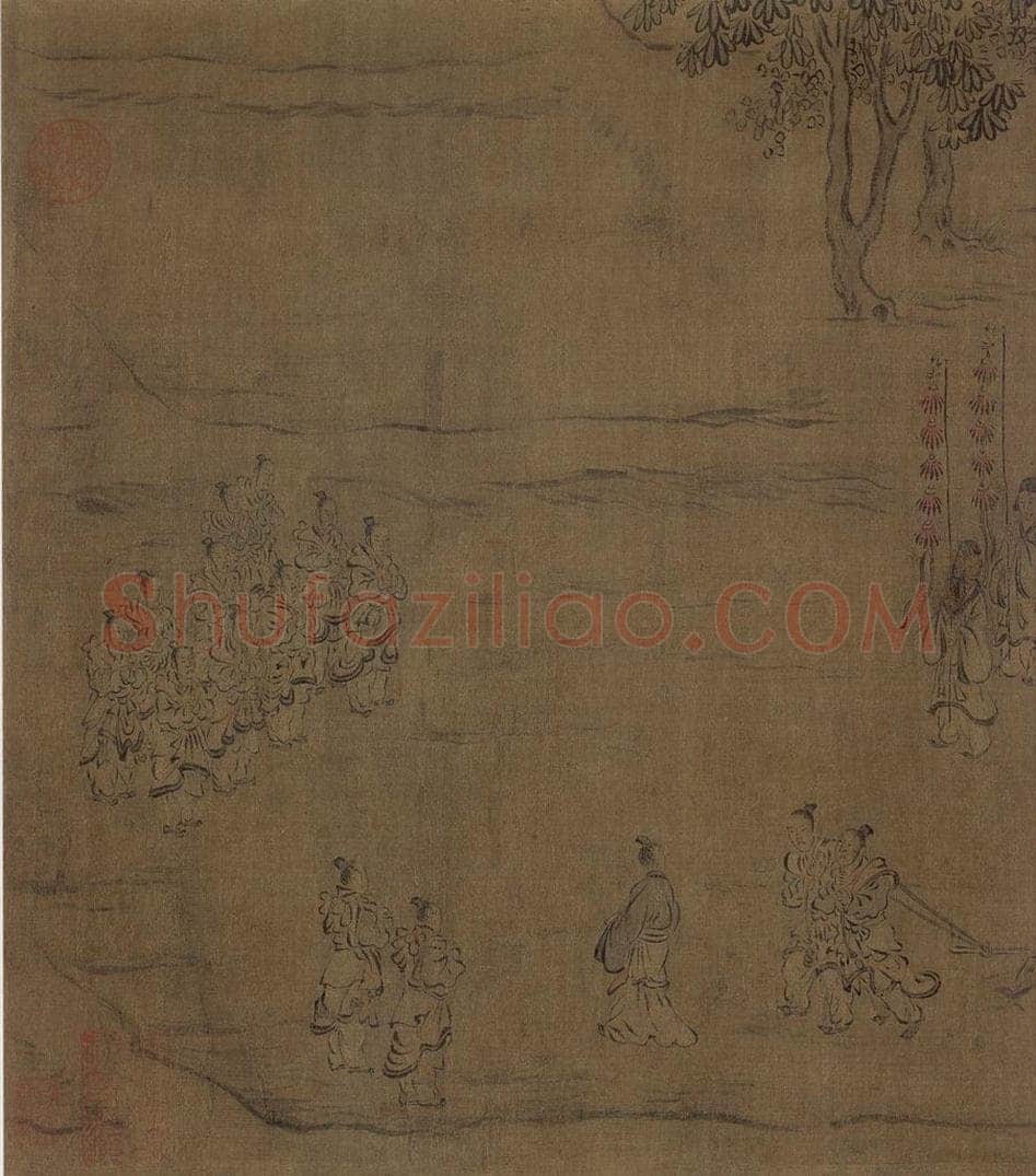 宋朝 马和之 《闵予小子之什图》 书画作品