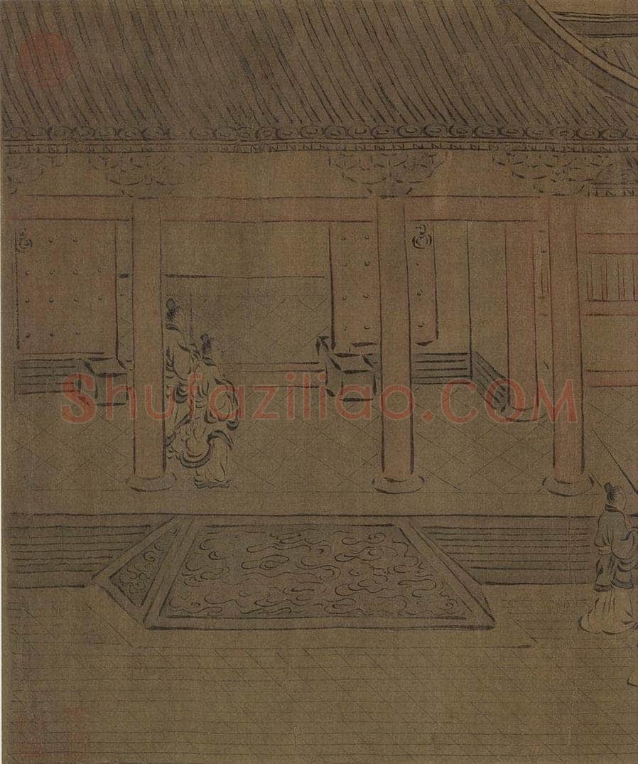 宋朝 马和之 《闵予小子之什图》 书画作品