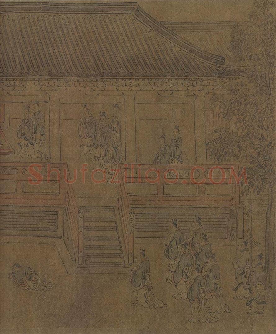宋朝 马和之 《闵予小子之什图》 书画作品