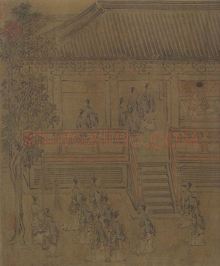 宋朝 马和之 《闵予小子之什图》 书画作品