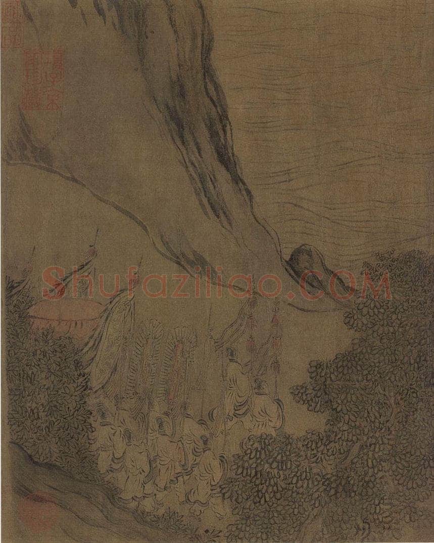 宋朝 马和之 《闵予小子之什图》 书画作品