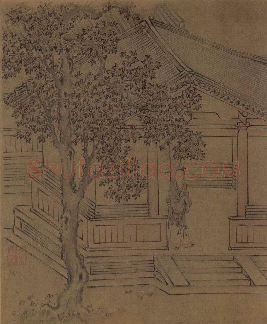 宋朝 马和之 《唐风图》 书画作品