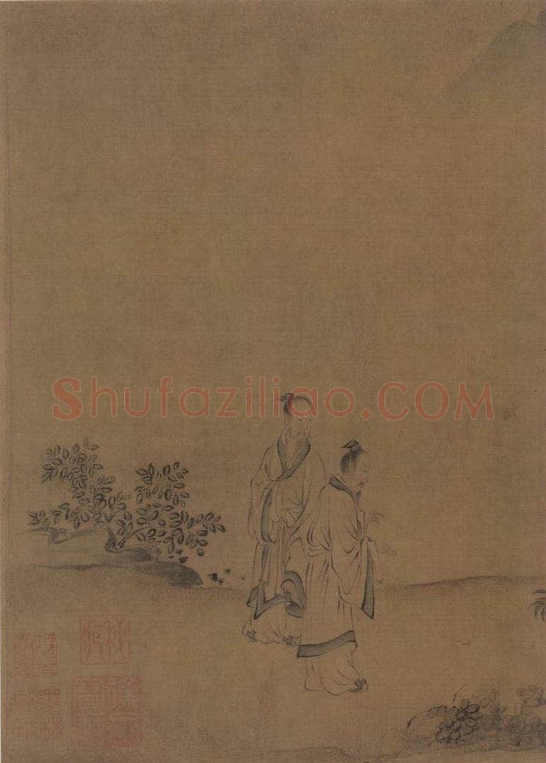 宋朝 马和之 《唐风图》 书画作品