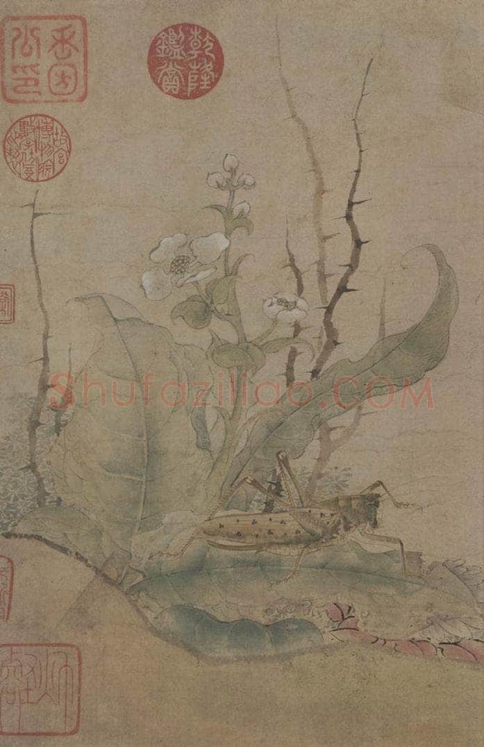 宋 赵昌 《写生蛱蝶图》 书画作品