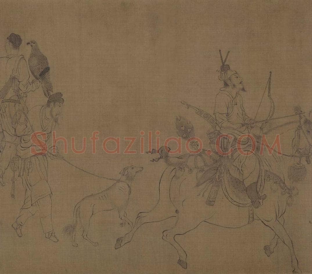 宋 李公麟 《西岳降灵图》 书画作品