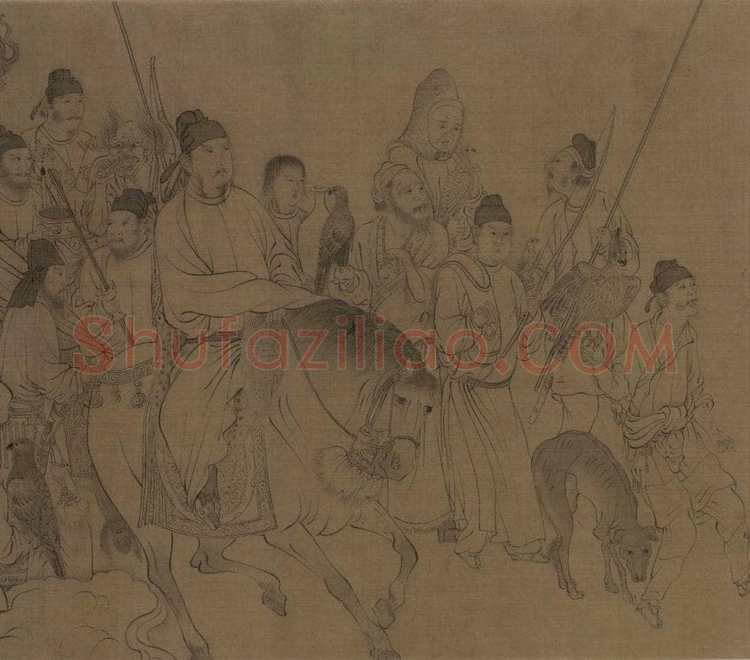 宋 李公麟 《西岳降灵图》 书画作品