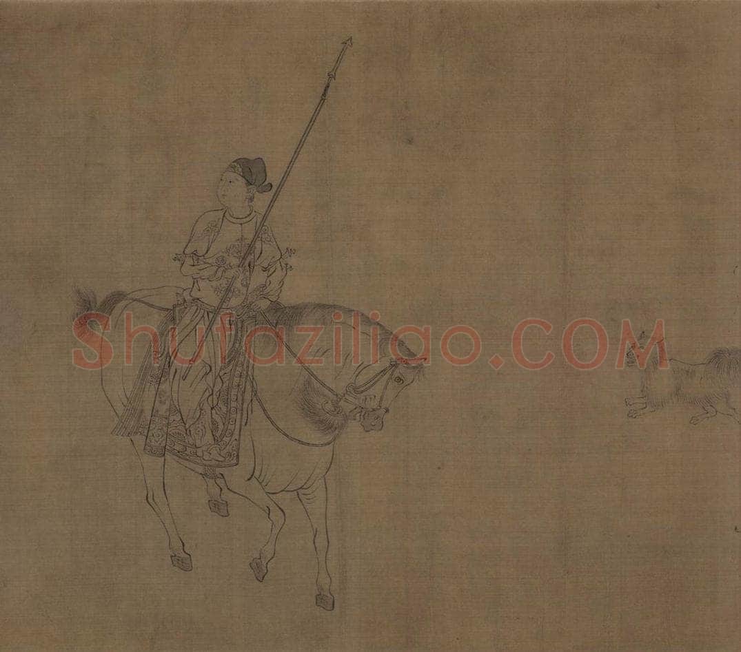 宋 李公麟 《西岳降灵图》 书画作品