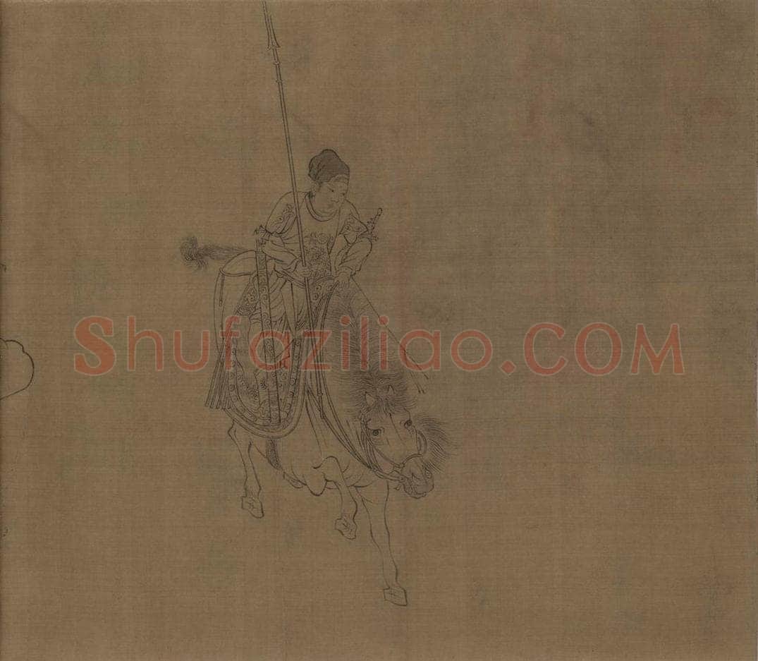 宋 李公麟 《西岳降灵图》 书画作品