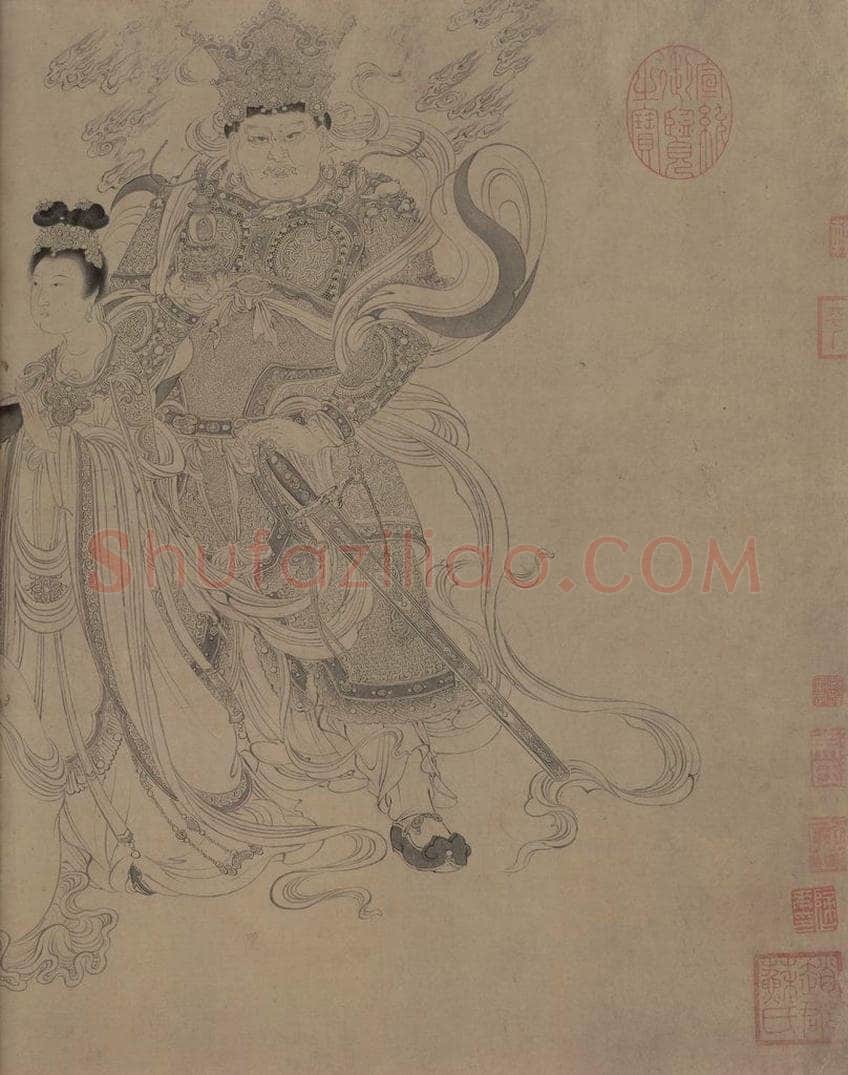 宋 李公麟 《维摩演教图》 书画作品