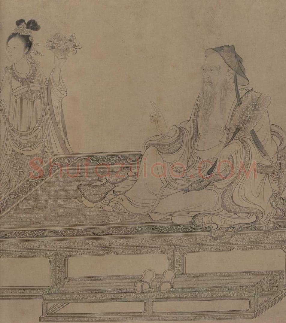 宋 李公麟 《维摩演教图》 书画作品