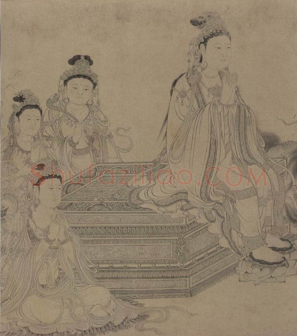 宋 李公麟 《维摩演教图》 书画作品