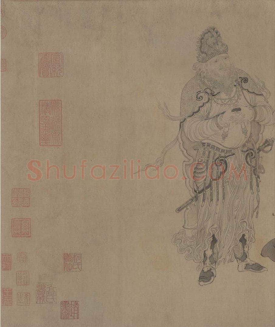 宋 李公麟 《维摩演教图》 书画作品