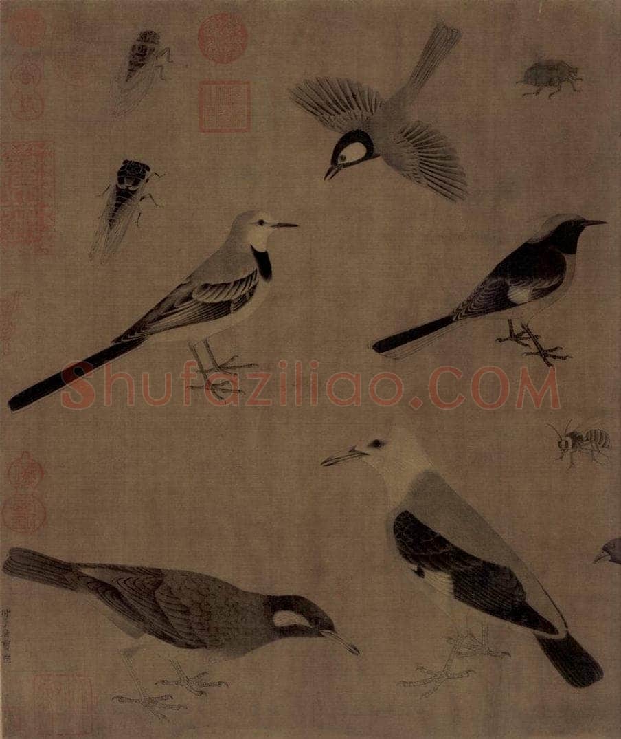 五代 黄筌 《写生珍禽图》 书画作品