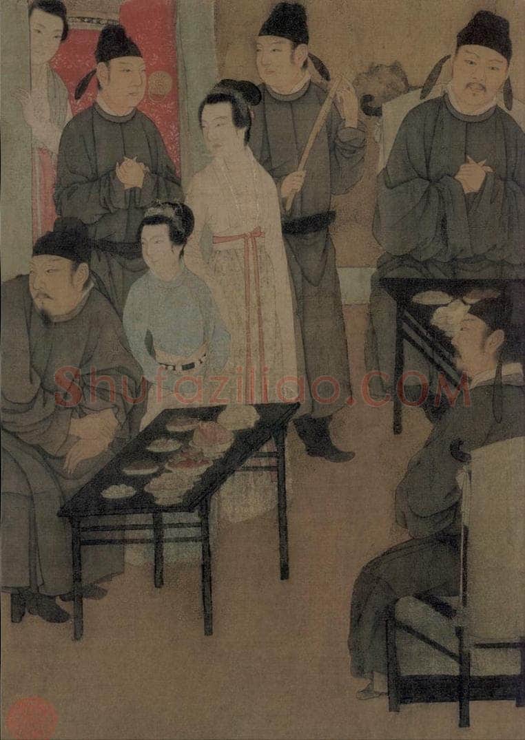 五代 顾闳中 《韩熙载夜宴图》 书画作品