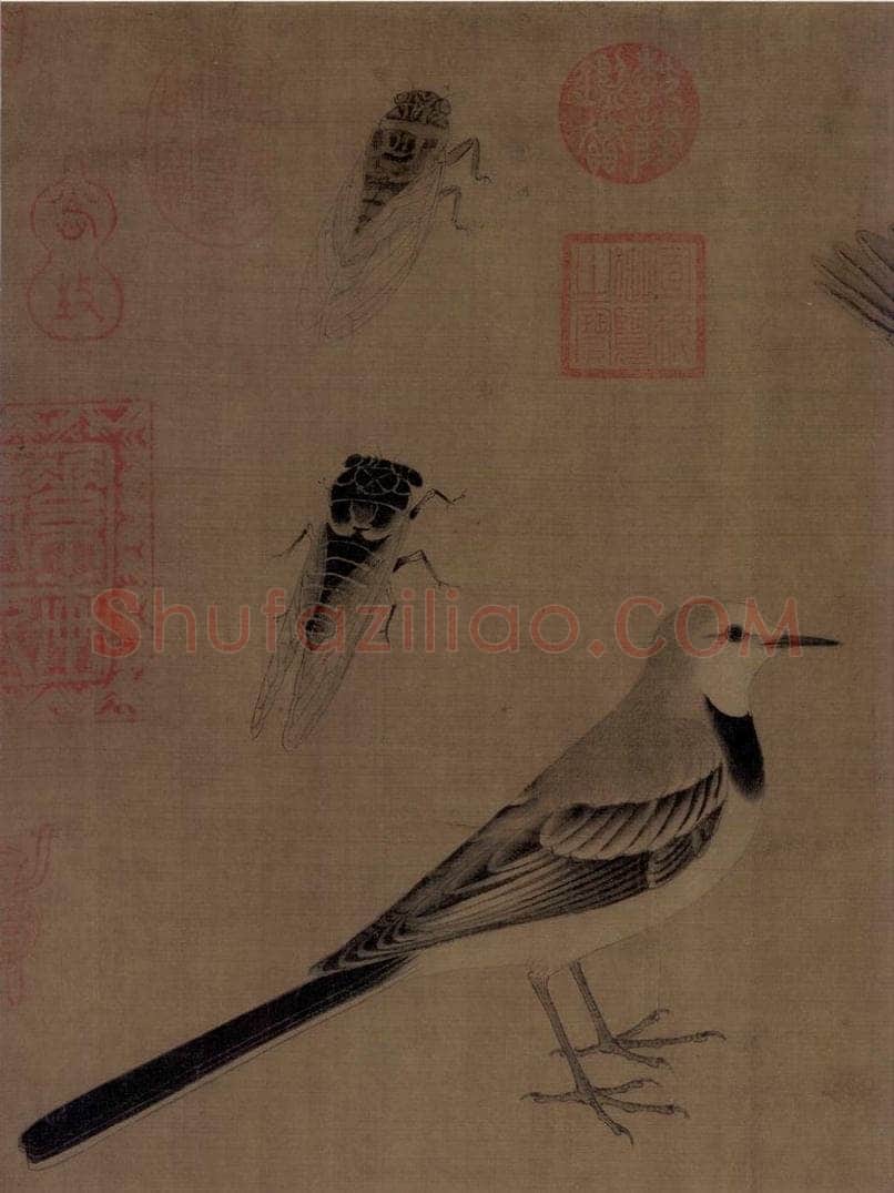 五代 黄筌 《写生珍禽图》 书画作品