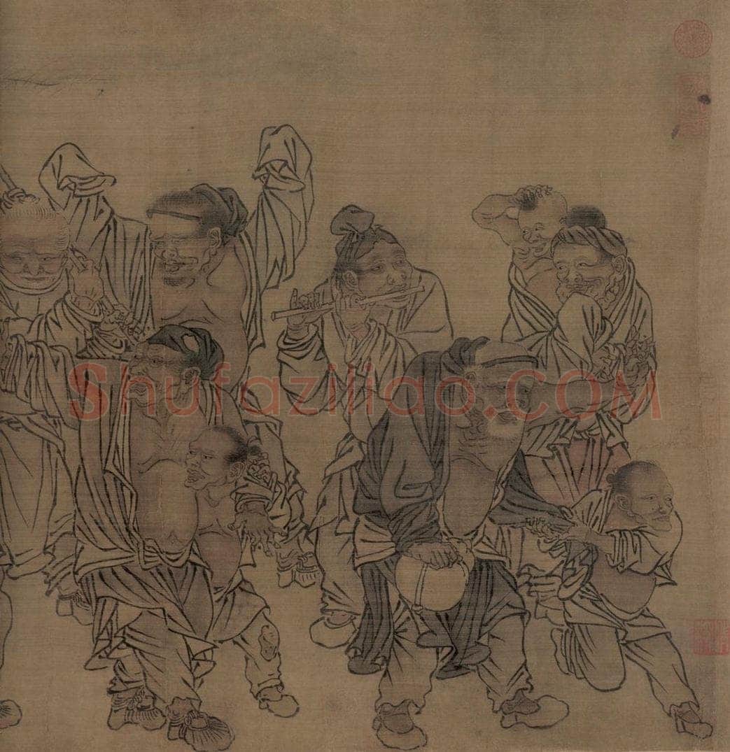 宋 刘履中 田畯醉归图 书画作品