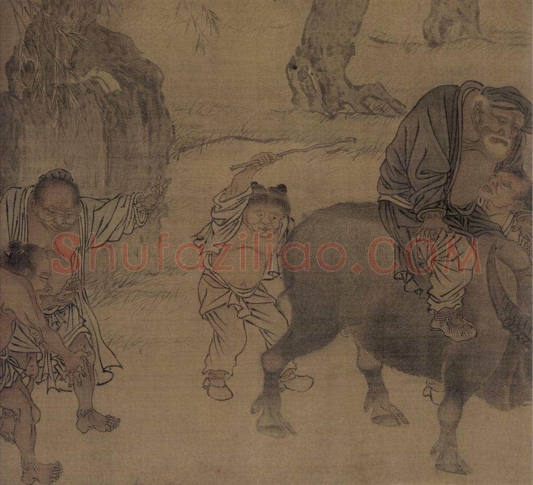宋 刘履中 田畯醉归图 书画作品