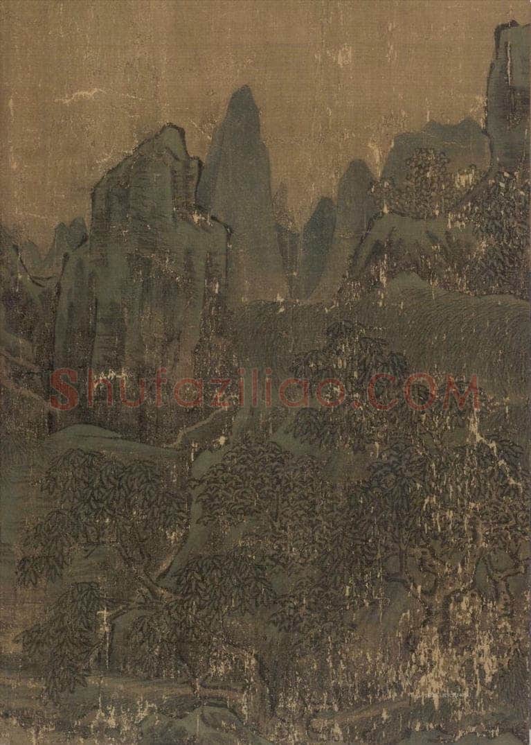 宋 李唐 长夏江寺图 书画作品