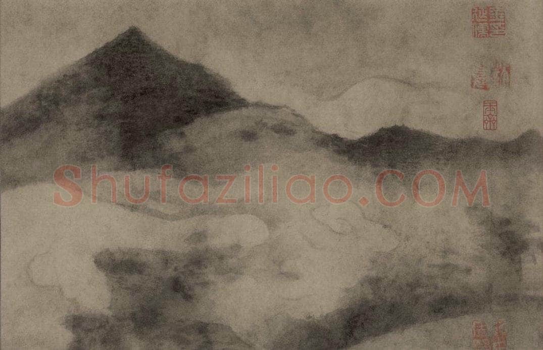 宋 米友仁 潇湘奇观图 书画作品