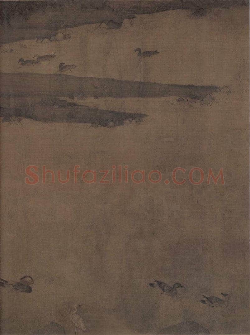 宋 赵士雷 湘乡小景图 书画作品