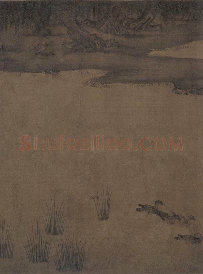 宋 赵士雷 湘乡小景图 书画作品