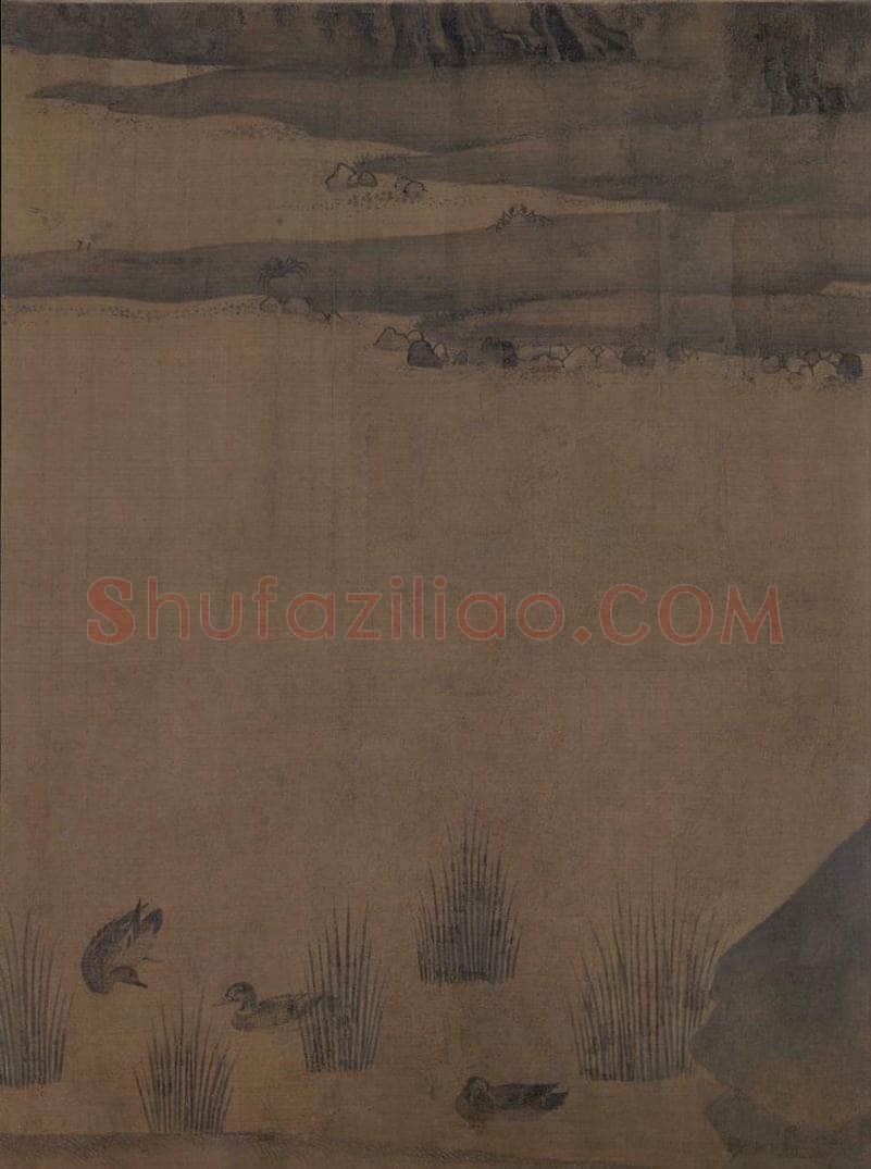 宋 赵士雷 湘乡小景图 书画作品
