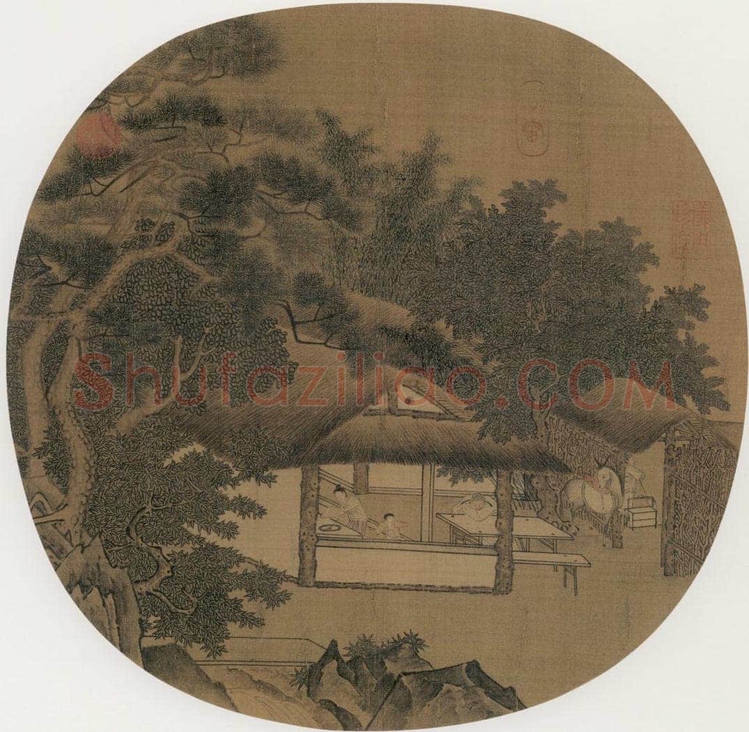 宋 佚名 征人晓发 书画作品