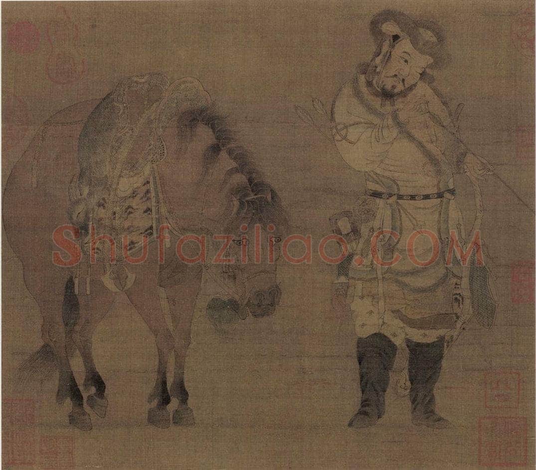 宋 佚名 骑士猎归 书画作品