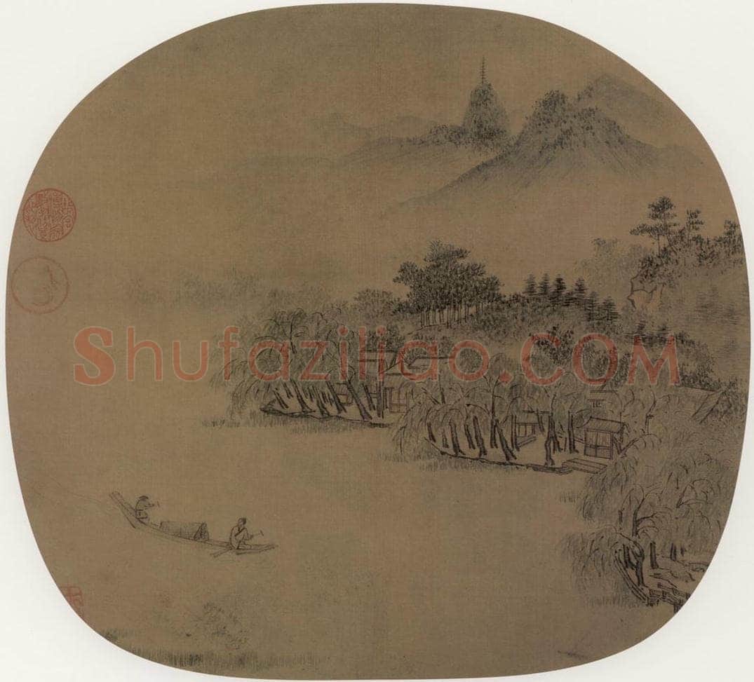 宋 佚名 西湖春晓 书画作品