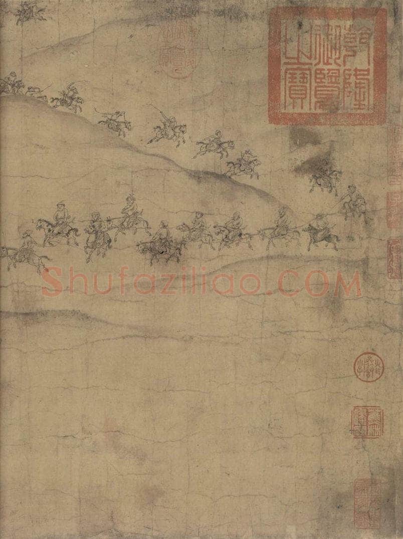 辽 陈及之 《便桥会盟图》 书画作品