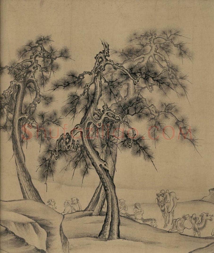 辽 陈及之 《便桥会盟图》 书画作品