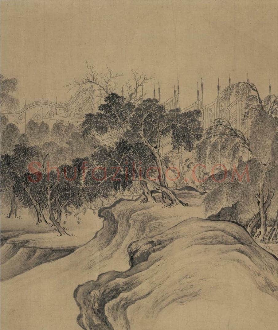 辽 陈及之 《便桥会盟图》 书画作品