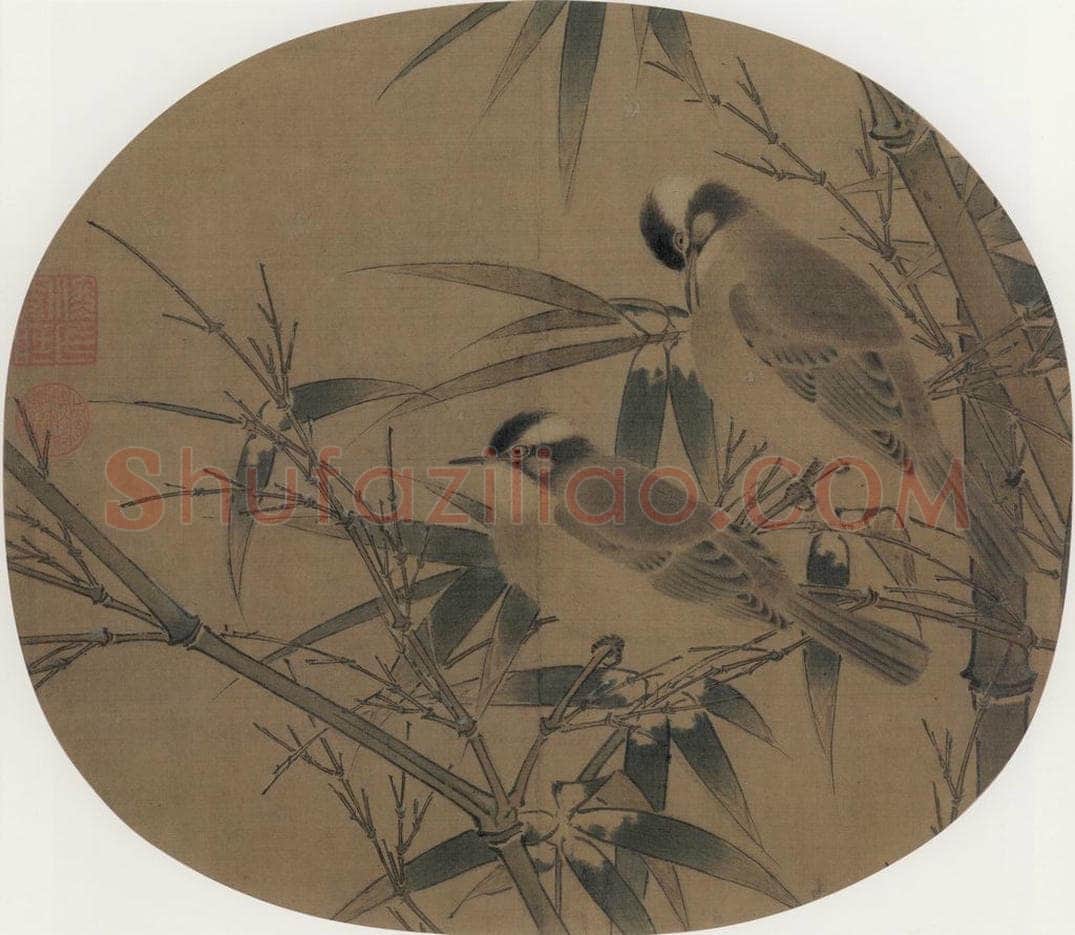 宋朝 佚名 《白头丛业图》 书画作品