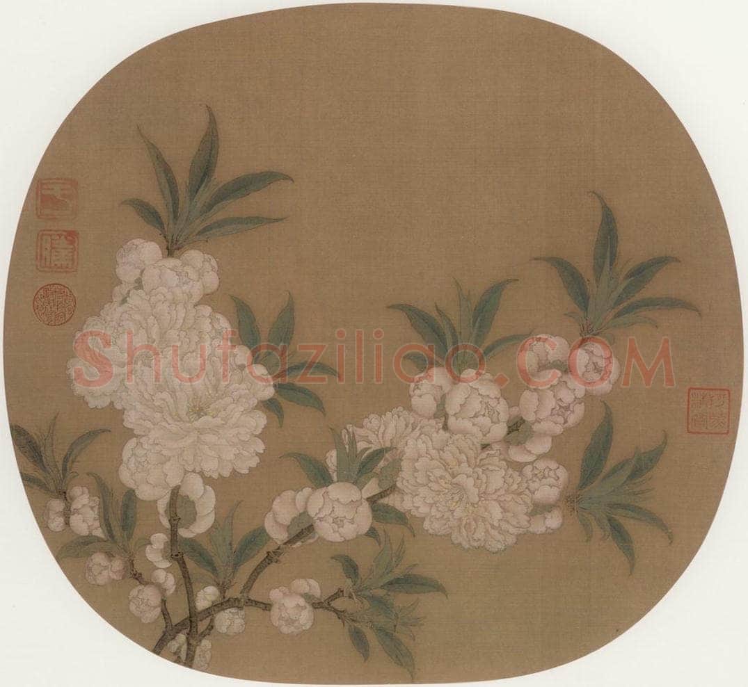 宋朝 佚名 《碧桃图》 书画作品
