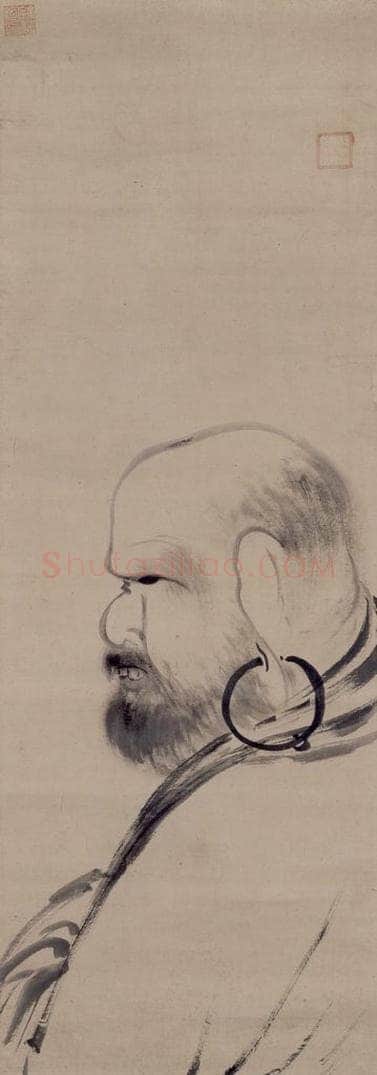 宋 牧溪 《达摩图》 书画作品
