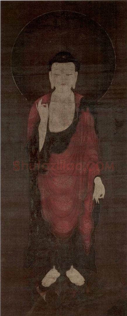 宋 佚名 《阿弥陀如来像》 书画作品