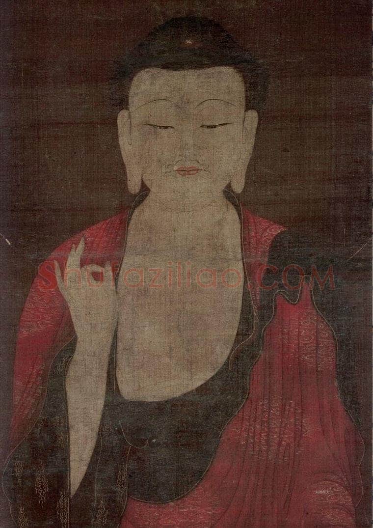 宋 佚名 《阿弥陀如来像》 书画作品