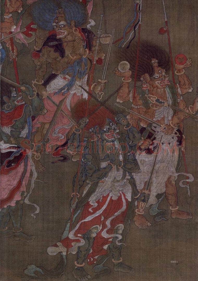 宋 佚名 《阿修罗道》 书画作品