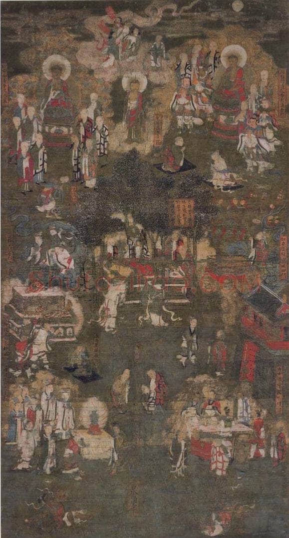 宋 佚名 《八相涅槃图》 书画作品