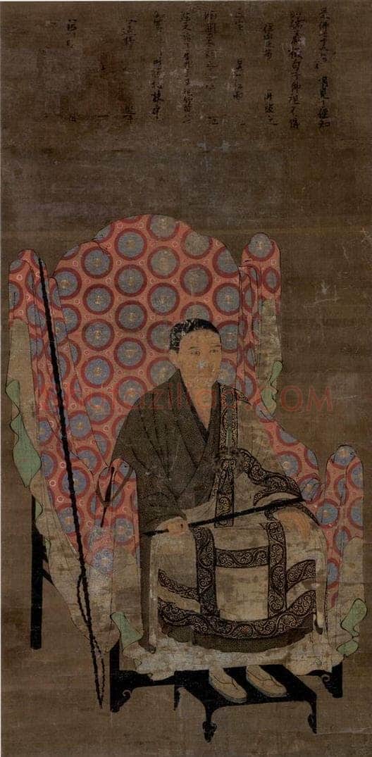 宋 佚名 《圆尔弁圆像》 书画作品