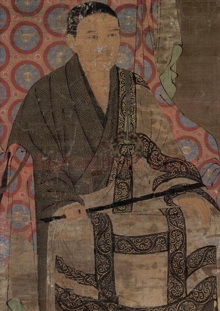 宋 佚名 《圆尔弁圆像》 书画作品