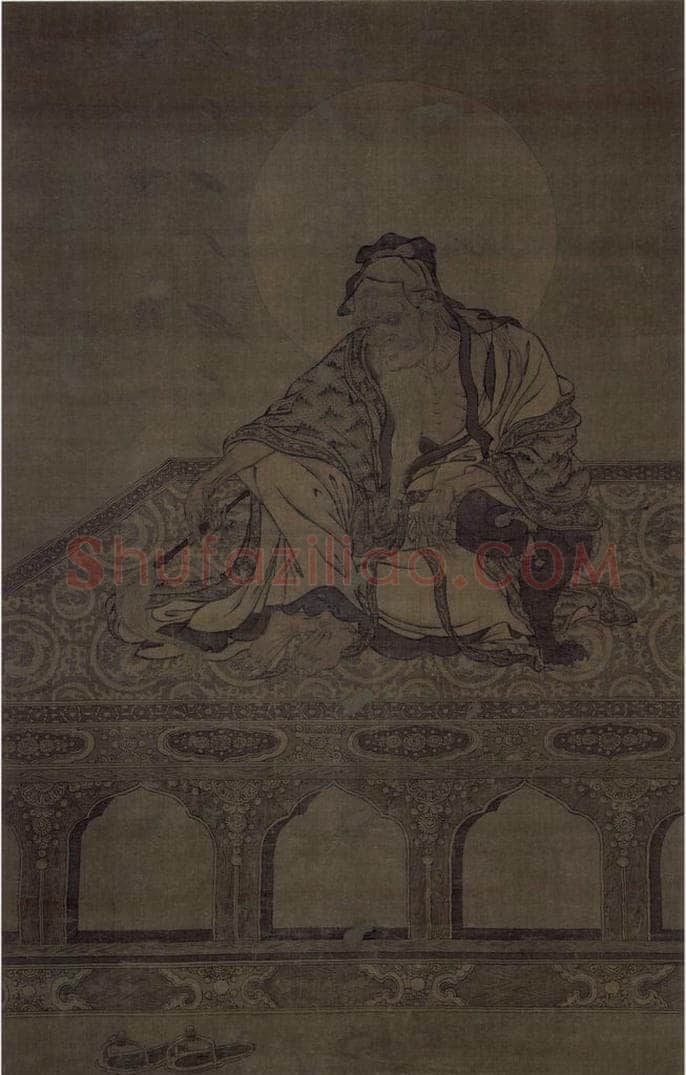 宋 佚名 《维摩居士像》 书画作品