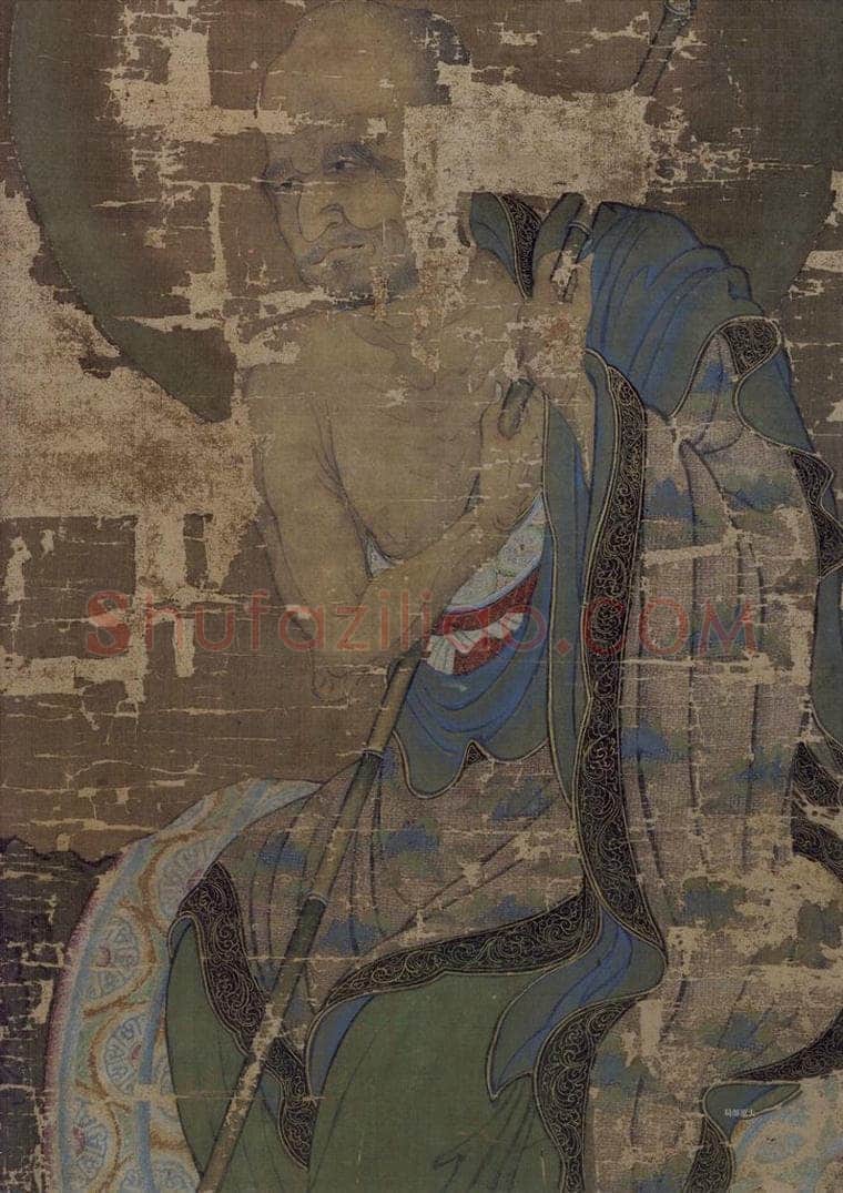 宋 赵璚 《第三尊者-迦诺迦跋厘堕阇尊者图》 书画作品