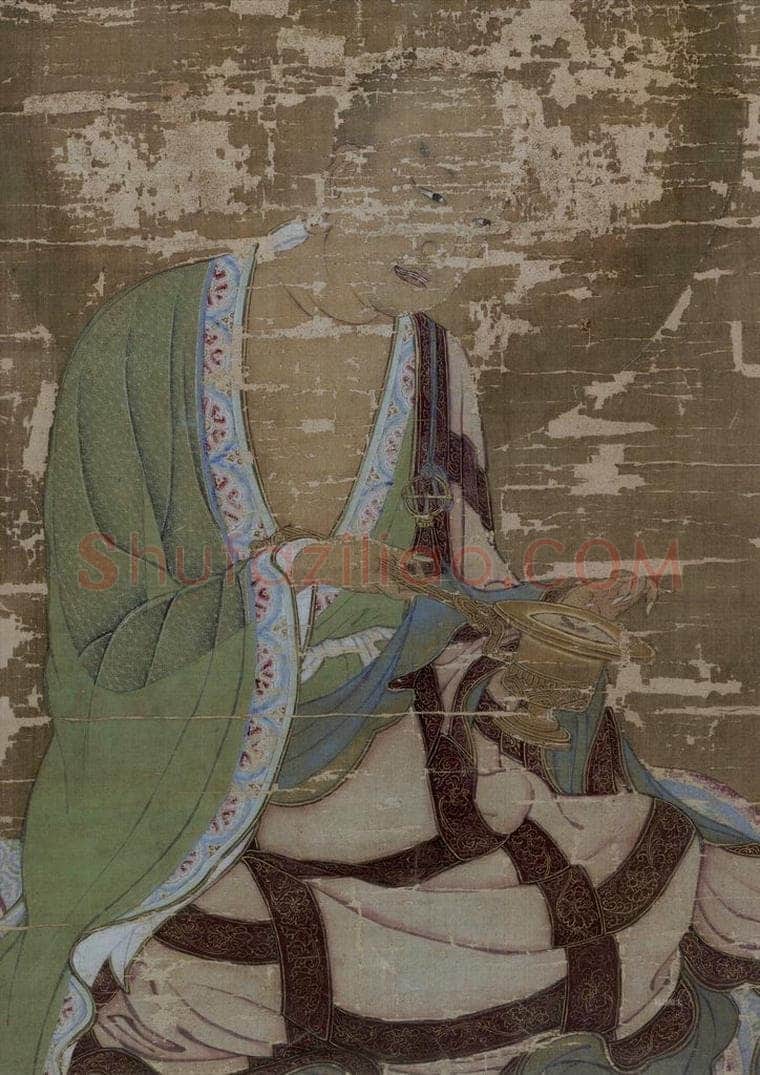 宋 赵璚 《第四尊者-苏频陀尊者图》 书画作品