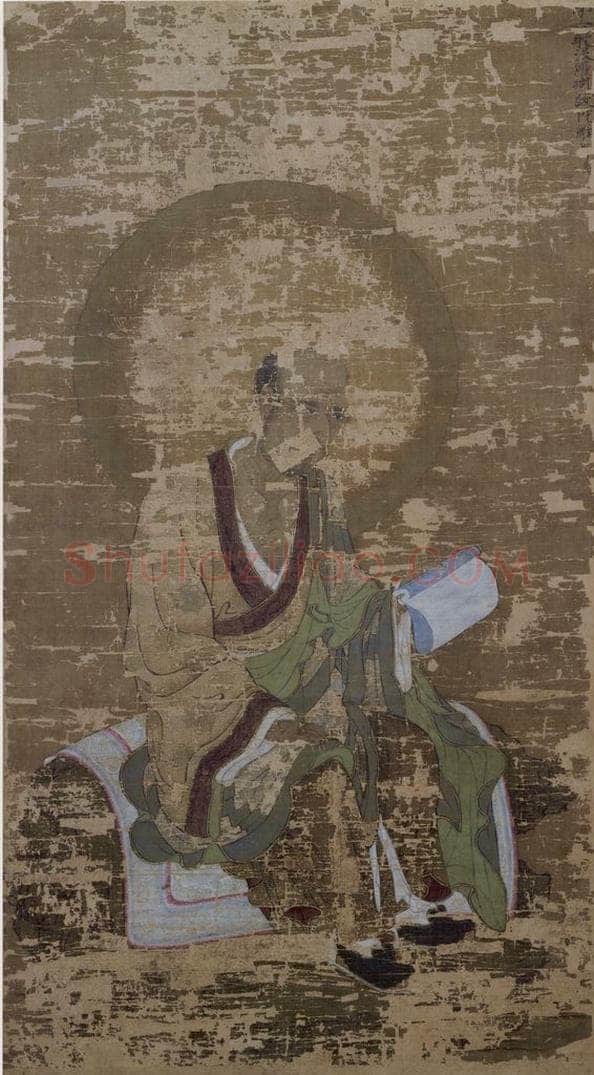 宋 赵璚 《第六尊者-跋陀罗尊者图》 书画作品