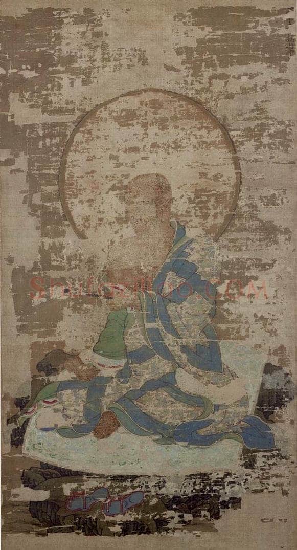 宋 赵璚 《第十三尊者-因揭陀尊者图》 书画作品