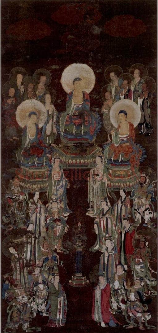 宋 赵璚 《诸尊集会图》 书画作品