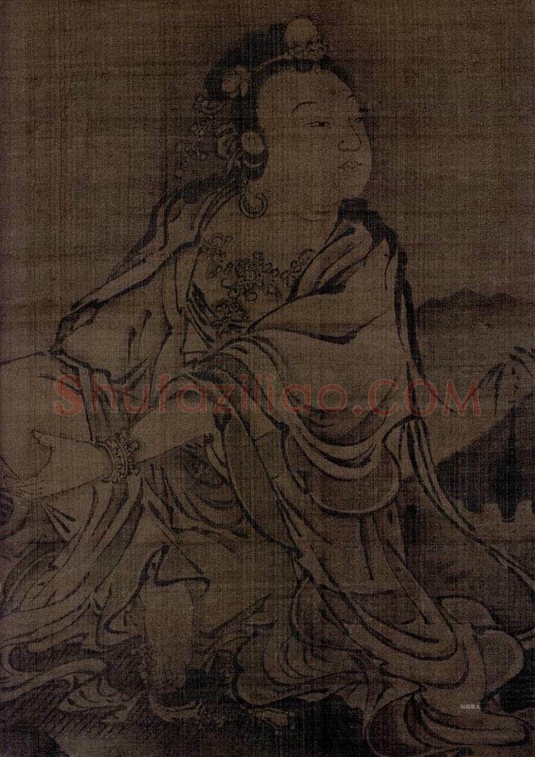 宋 牧溪 《白衣观音像》 书画作品
